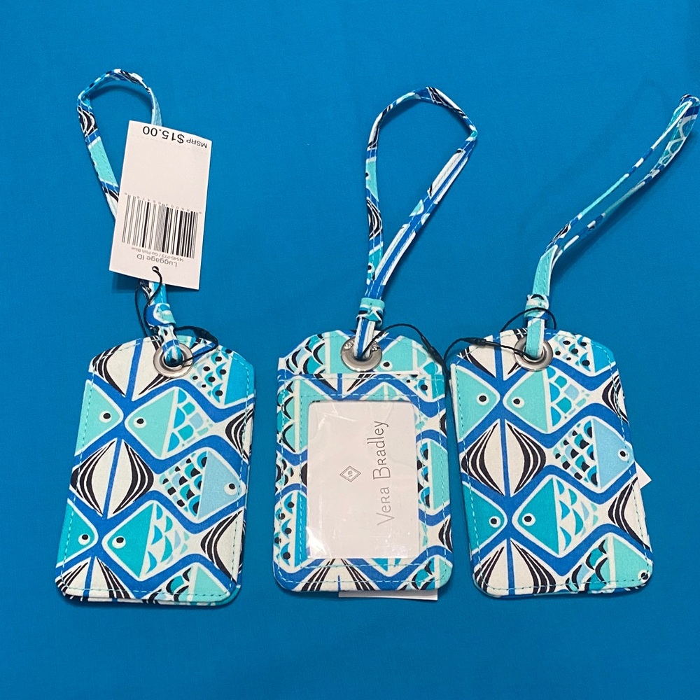Set of 3 Vera Bradley Luggage Tags